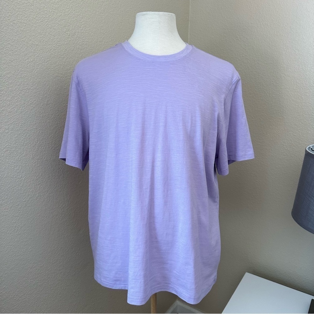 NWT Joseph Abboud Liquid Soft Lavender Tee Short Size XXL